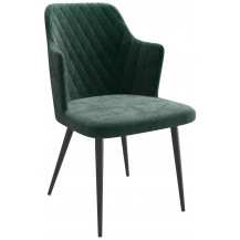 Стул Freddy b10 green lux/черный Стул Freddy b10 green lux/черный