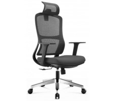 Кресло SitUp POINT LUX BLACK chrome (сетка Black/ Black)
