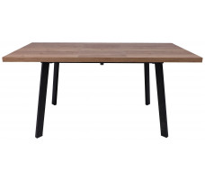 Стол Hagen 120 (120-160)*80 дуб табачный/черный
