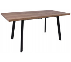 Стол Hagen 120 (120-160)*80 дуб табачный/черный