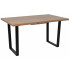 Стол FIT 140 (140-180)*85 дуб канзас/черный