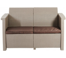 Скамья двухместная Toledo Love Seat капучино