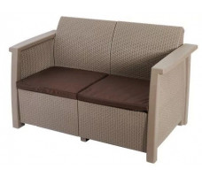 Скамья двухместная Toledo Love Seat капучино