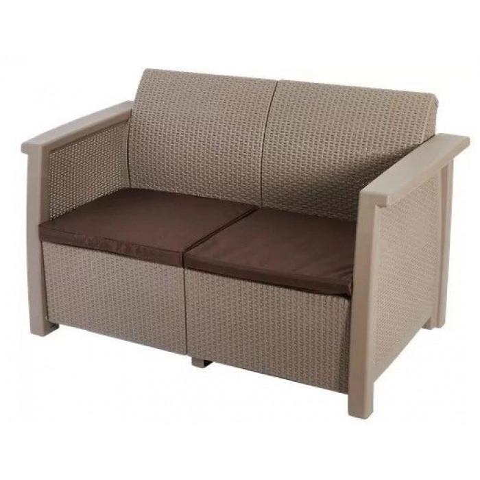 Скамья двухместная Toledo Love Seat капучино