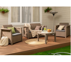 Скамья двухместная Toledo Love Seat капучино