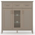Тумба Classic KOM1W2D3S 136*40,5*133 глиняный серый (с подсветкой)
