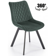 Стул поворотный Halmar K520 темно-зеленый/черный