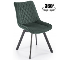 Стул поворотный Halmar K520 темно-зеленый/черный