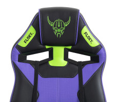 Кресло геймерское FLOKY Asgard Purple-Green черный/фиолетовый/зеленый