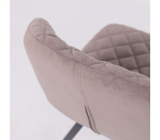 Стул ROBBY D b05 latte lux/черный