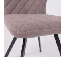 Стул ROBBY D b05 latte lux/черный