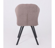 Стул ROBBY D b05 latte lux/черный