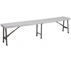 Скамья складная Akshome 183*30*43 белая