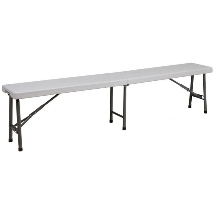 Скамья складная Akshome 183*30*43 белая