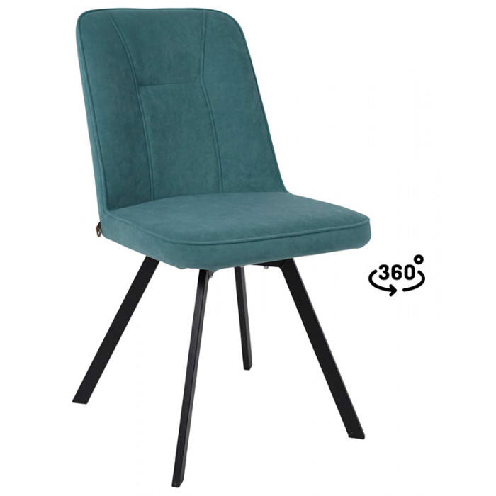 Стул поворотный IBIS-360 b15 бирюзовый/черный