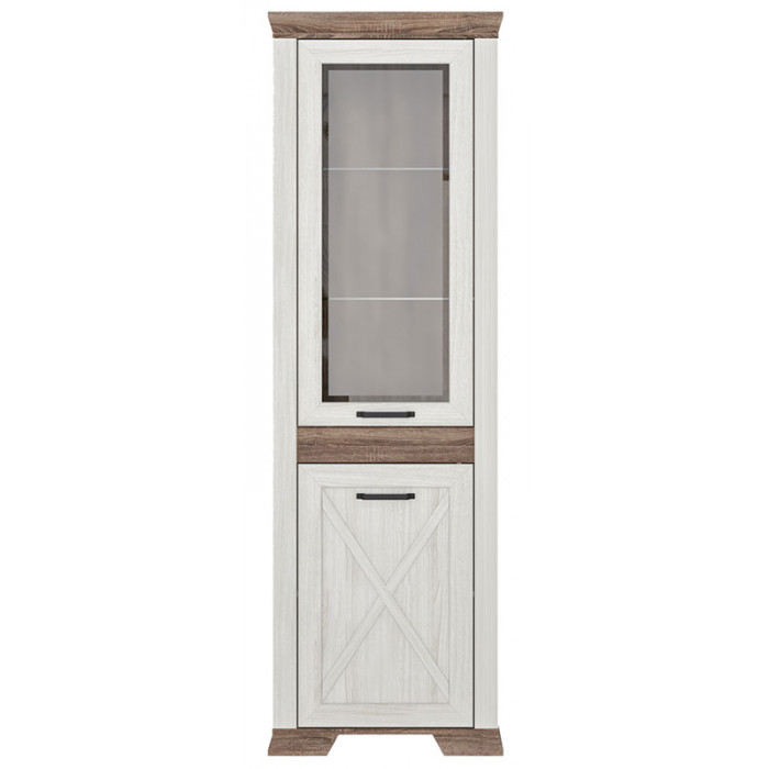 Шкаф Marselle REG1W1DP 66.5*45.5*210.5 ясень снежный/дуб сонома темный