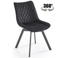 Стул поворотный Halmar K520 черный/черный