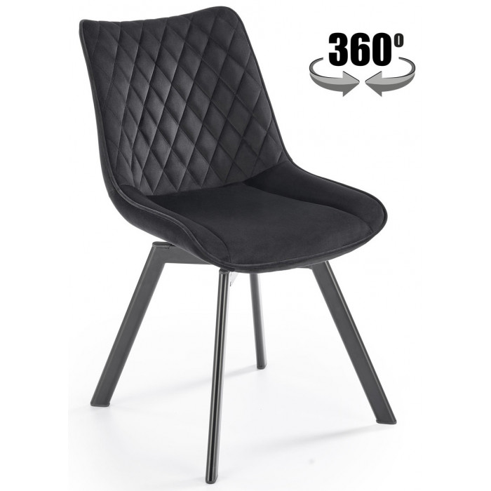 Стул поворотный Halmar K520 черный/черный