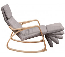 Кресло-качалка AksHome Smart (Смарт) ткань серый