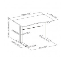 Пневматический стол Air Desk (S) белый