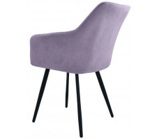 Стул Гальваник Диаманте лофт Catania Lavender / черный