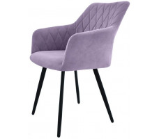 Стул Гальваник Диаманте лофт Catania Lavender / черный