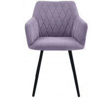 Стул Гальваник Диаманте лофт Catania Lavender / черный