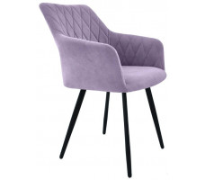 Стул Гальваник Диаманте лофт Catania Lavender / черный