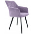 Стул Гальваник Диаманте лофт Catania Lavender / черный