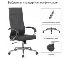 Кресло SitUp MARK chrome (экокожа Black/Black)
