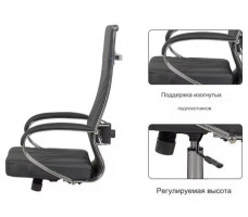 Кресло SitUp MARK chrome (экокожа Black/Black)