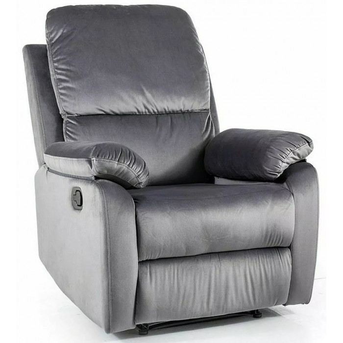 Кресло раскладное HALMAR SPENCER 1 Velvet Bluvel 14 серый