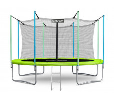 Батут Atlas Sport 435 см с внутренней сеткой и лестницей