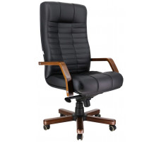 Кресло Everprof Atlant Wood Lux (Атлант) натуральная кожа