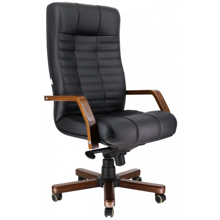 Кресло Everprof Atlant Wood Lux (Атлант) натуральная кожа