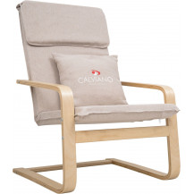 Кресло-качалка Calviano Soft 1 ткань светло-бежевое Кресло-качалка Calviano Soft 1 ткань светло-бежевое