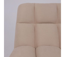 Кресло поворотное AksHome GRANDE (Гранде) песочная ткань Linen Fabric-3/черный
