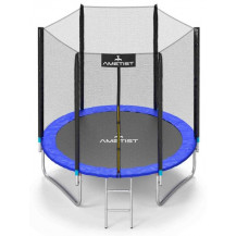 Батут Ametist 252 см (8ft) BASIC Blue с внешней сеткой Батут Ametist 252 см (8ft) BASIC Blue с внешней сеткой