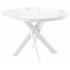 Стол раздвижной RONALDO-120 120(160) PATAGONOA BIANCO GLOSS PREMIUM CER/белый