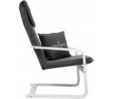 Кресло-качалка Calviano Soft 1 ткань серое