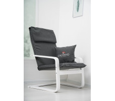 Кресло-качалка Calviano Soft 1 ткань серое