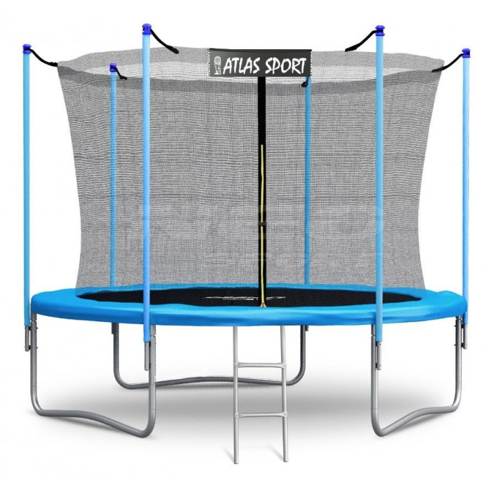 Батут Atlas Sport 183 см с внутренней сеткой синий