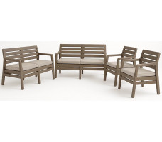 Комплект мебели Delano Rest Set (2 дивана, 2 кресла) капучино