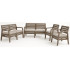 Комплект мебели Delano Rest Set (2 дивана, 2 кресла) капучино