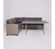 Комплект садовой мебели Akshome ROSEWOOD (диван 2 шт., стол 1 шт.) серый