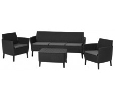 Набор садовой мебели Salemo 3-sofa set графит