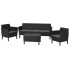 Набор садовой мебели Salemo 3-sofa set графит