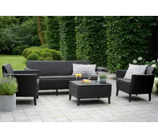 Набор садовой мебели Salemo 3-sofa set графит