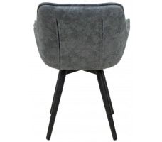 Стул Аврора САНТАНА 2 графитовый винтажный велюр Диджиал Графит/черный