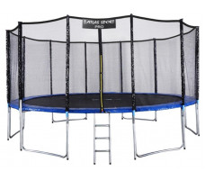 Батут Atlas Sport 490 см (16ft) PRO (усиленные опоры) синий